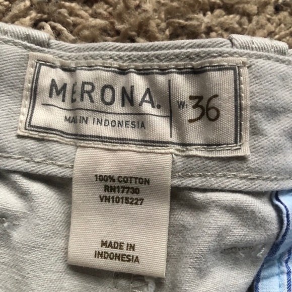 Men’s Merona Flat Front Shorts 36 - Picture 2 of 4